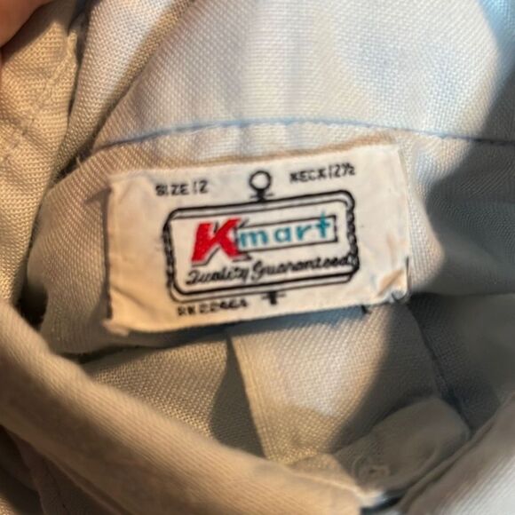 Boys K-Mart Vintage 1960’s preppy casual button up shirt sleeve t-shirt - size 1 - Picture 4 of 4